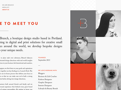 Branch Media Kit editorial design print