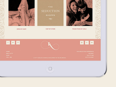 Kitty Cavalier Website digital web design website