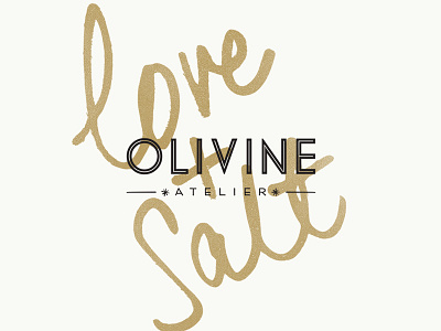 Olivine Atelier Love + Salt beauty branding packaging