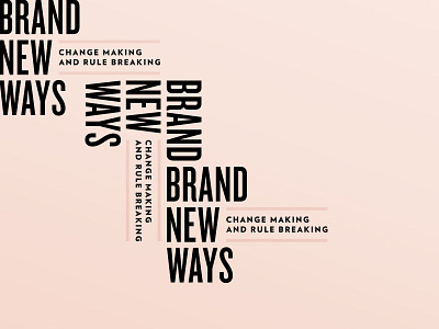 Brand New Ways branding wordmark