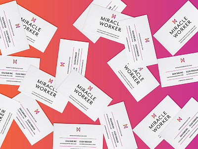 Miracle Worker collateral print