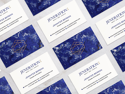 Jeneration PR Business Cards collateral print