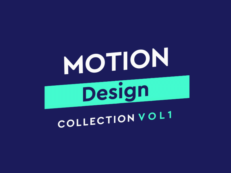 Motion Design Collection Vol.1 animation branding design flat design illustration illustrator logo motion design motiongraphics ui motion