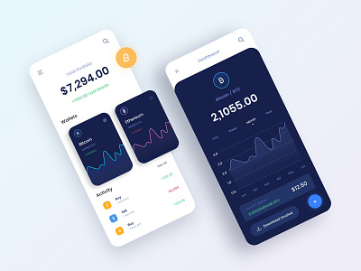 Crypto Currency App Design app bitcoin bitcoincharts blockchain crypto cryptocoins cryptotrading currency design ethereum graphic designer interactive investing tradingstocks treaders ui uidesigner