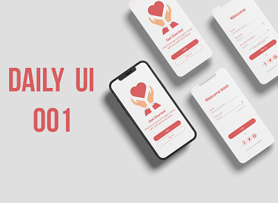 Charity App (Daily UI Challenge) app design icon illustration typography ui ux