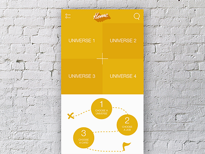 My debut shot for dribbble hmi interaction design ios ui yellow