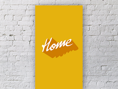 Home: HR app splash screen hmi interaction design ios ui yellow