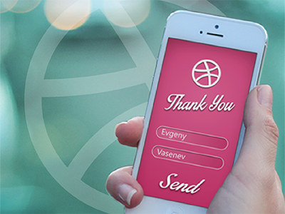 The Thank You App for Evgeny app dribbble hmi ios ios7 iphone iphone 5 thank you ui ux