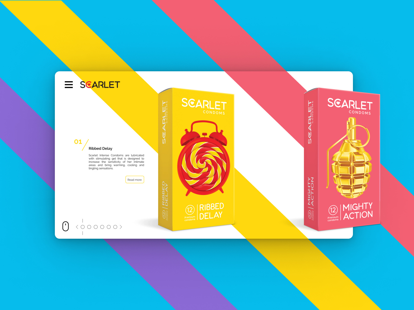 Scarlet website #1 by Omid Roshan on Dribbble