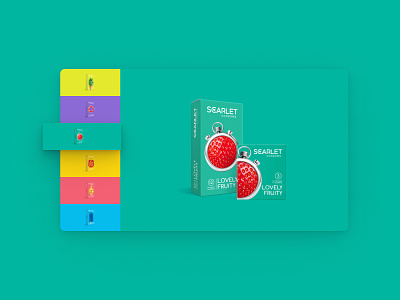 Scarlet website #2 branding colorful graphic design landing page logo minimal webdesign