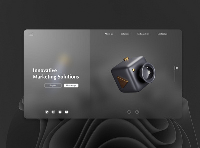 Creative Agency Website Design 3d agency branding creative product design ui ux webdesign website