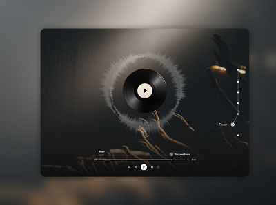 Music Player graphic design icon musicplayer productdesign ui ux webdesign website