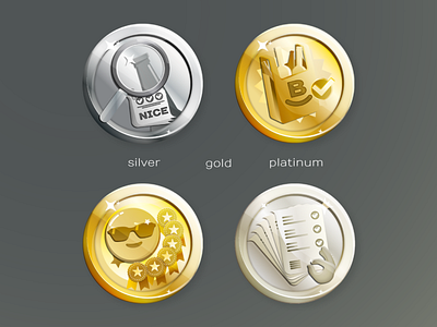 Seller Achievement Icons app icon illustration ui vector