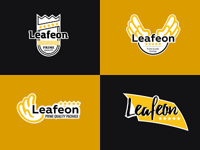 Logo for Leafeon Package branding design flat logo