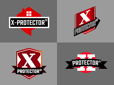 Logo for X-protector branding design logo