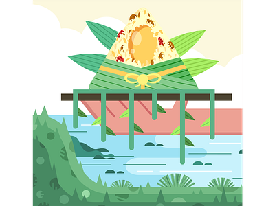 Dragon Boat Festival design illustration