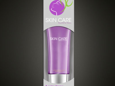 Free Skin Care Bottle Packaging Template and Dieline