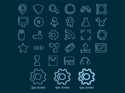 100 Stroke Icons - Vector File ai free freebies icons png stroke vector