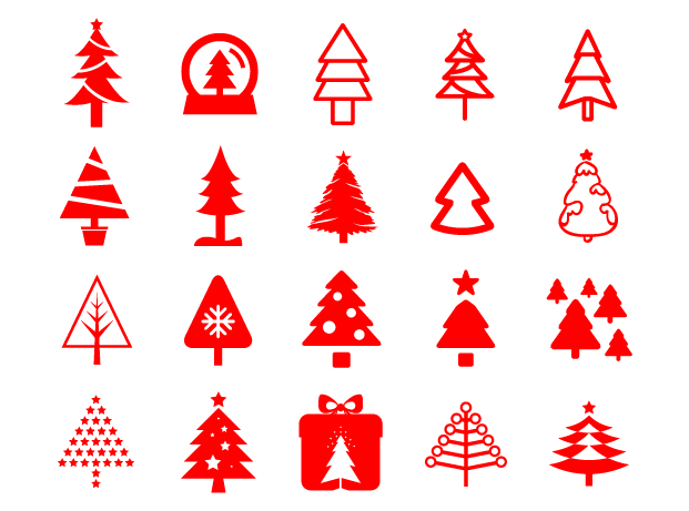 Download 80 Christmas Tree Icons Free Vector File By Ferman Aziz On Dribbble SVG Cut Files