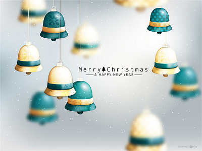 Christmas New Year Wallpaper - Vector File