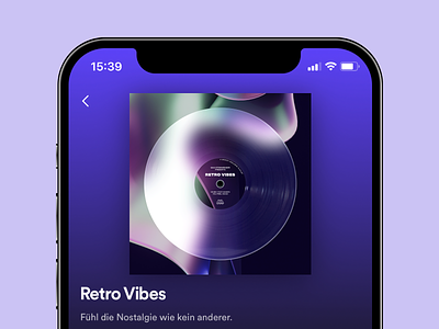 Spotify Playlist Cover – Retro Vibes apple music artwork cover design trend glassmorphism graphic design music playlist records retro spotify vinyl