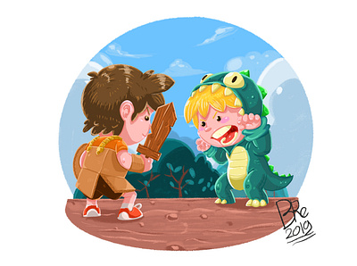 Childrenbook illustration character children book illustration design illustration kid kids playing