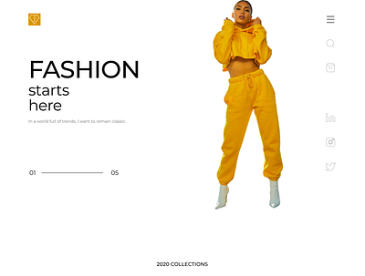 Fashion Hub @dailyui design minimal typography ui ux web