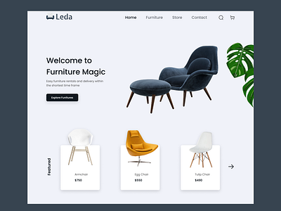 Furniture landing page