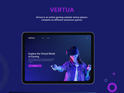 Virtual gaming design gaming ui ui design virtual reality web