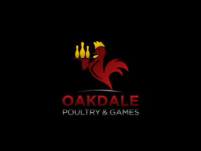 Oakdale Poultry & Games branding design graphic design gredient icon logo logo design logo mark minimal vector