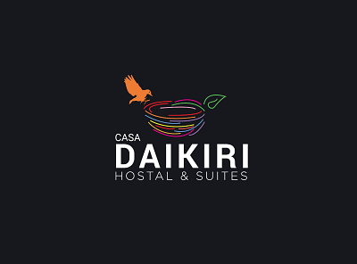 Daikiri Hostal & Suites design flat graphic design icon illustration logo logo design logos minimal vector