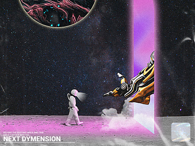 The Next Dymension astronaut design graphic design illustration logo