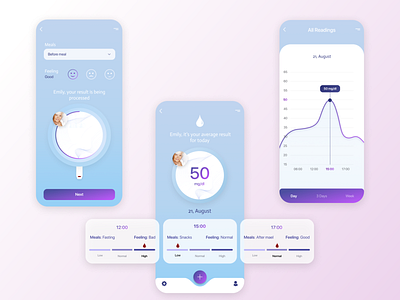 Medical app app design illustration mobile ui ux