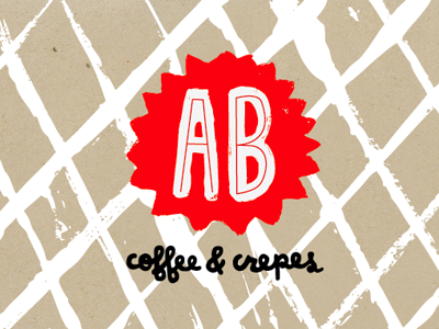 Coffee and Crepes Packaging Branding branding crepes food handmade identity lettering local paint typography