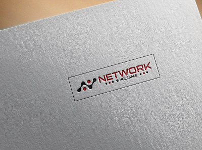 Network Logo branding character color concept corporate design creative design front mockup text vector