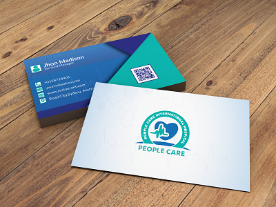 Medical Business card design branding business card design businesscard color corporate design design medical text vector