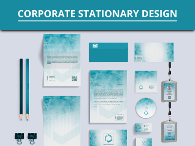 Corporate Stationary Design branding businesscard color corporate design creative design front mockup sketch stationary text vector