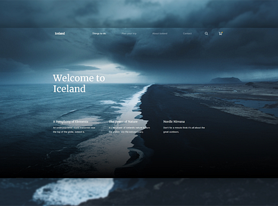 Iceland | Website (inspired by design) design iceland icelandic illustration ui ux web webdeveloper website