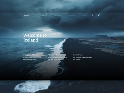 Iceland | Website (inspired by design)