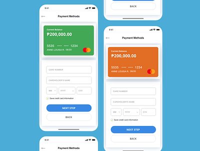 Daily UI #002 - Payment Method dailyuichallenge mobile ui mobile ui design payment method ux