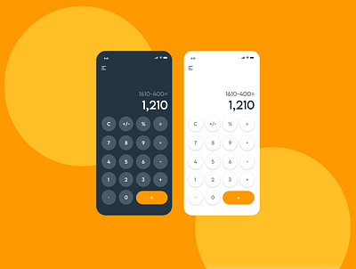 Daily UI #004 - Calculator UI Design (Mobile) calculator dailyuichallenge design mobile ui mobile ui design