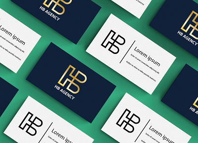Simple HB logo adobe design illustrator logo vector