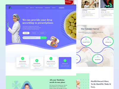 Pharmacy Products-landing page design branding design graphic design landing page design mobile app design product design ui ux website website design