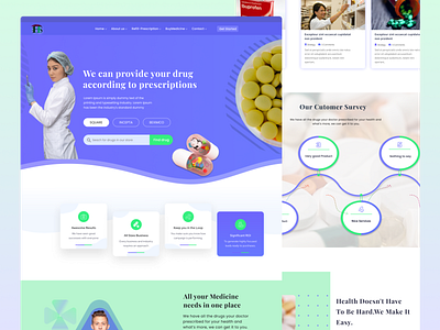 Pharmacy Products-landing page design