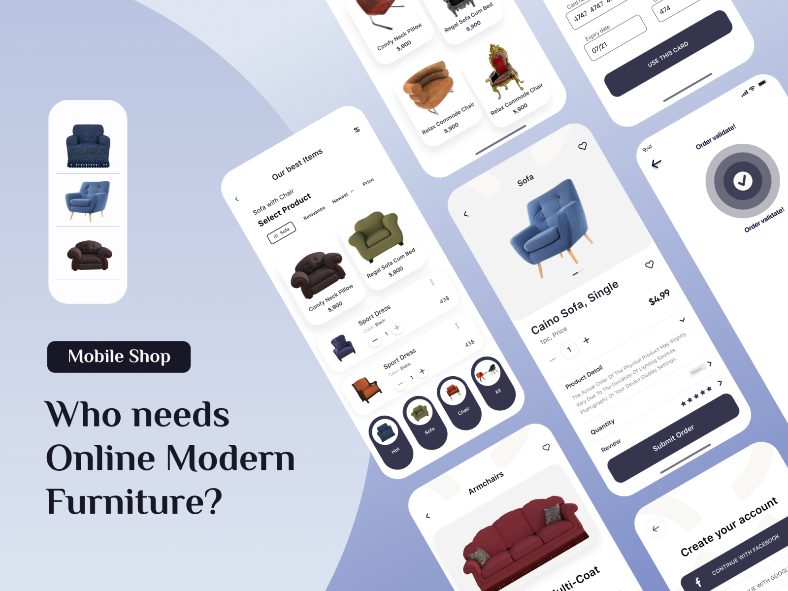 Modern Funiture App Design by MD. HASIBUL ISLAM on Dribbble