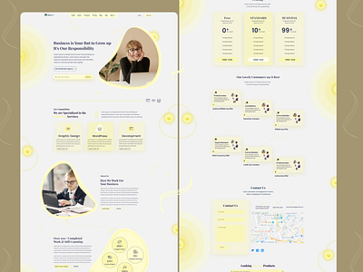 IT Startup Agency landing page design app branding design graphic design landing page design minimal mobile app design product design website website design