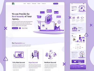 Digital Security Farm Landing Page Design