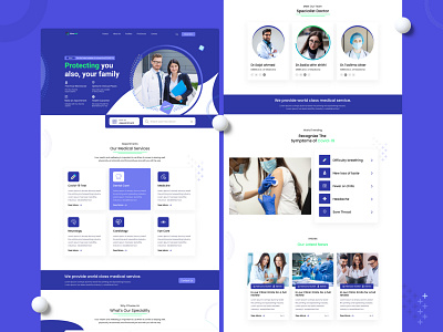 Health Management System branding design graphic design health health app health landing page hospital hospital app hospital website design illustration landing page design mobile app design product design ux website design