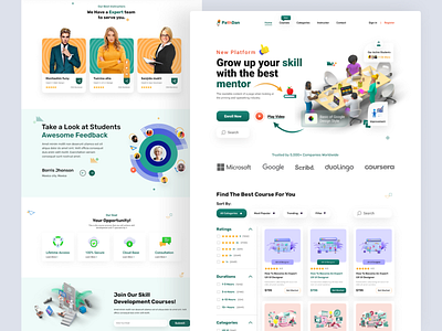 Online Skill development Courses Landing Page Design