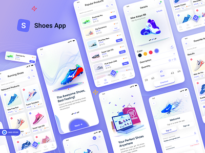 Aidas Shoes App_eCommerce branding design ecommerce app graphic design landing page landing page design mobile app design nike shoes product design shoes shoes app shoes ecommerce app ux ux ui design website design